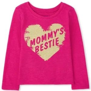 Girls Mommy's Bestie Graphic Tee